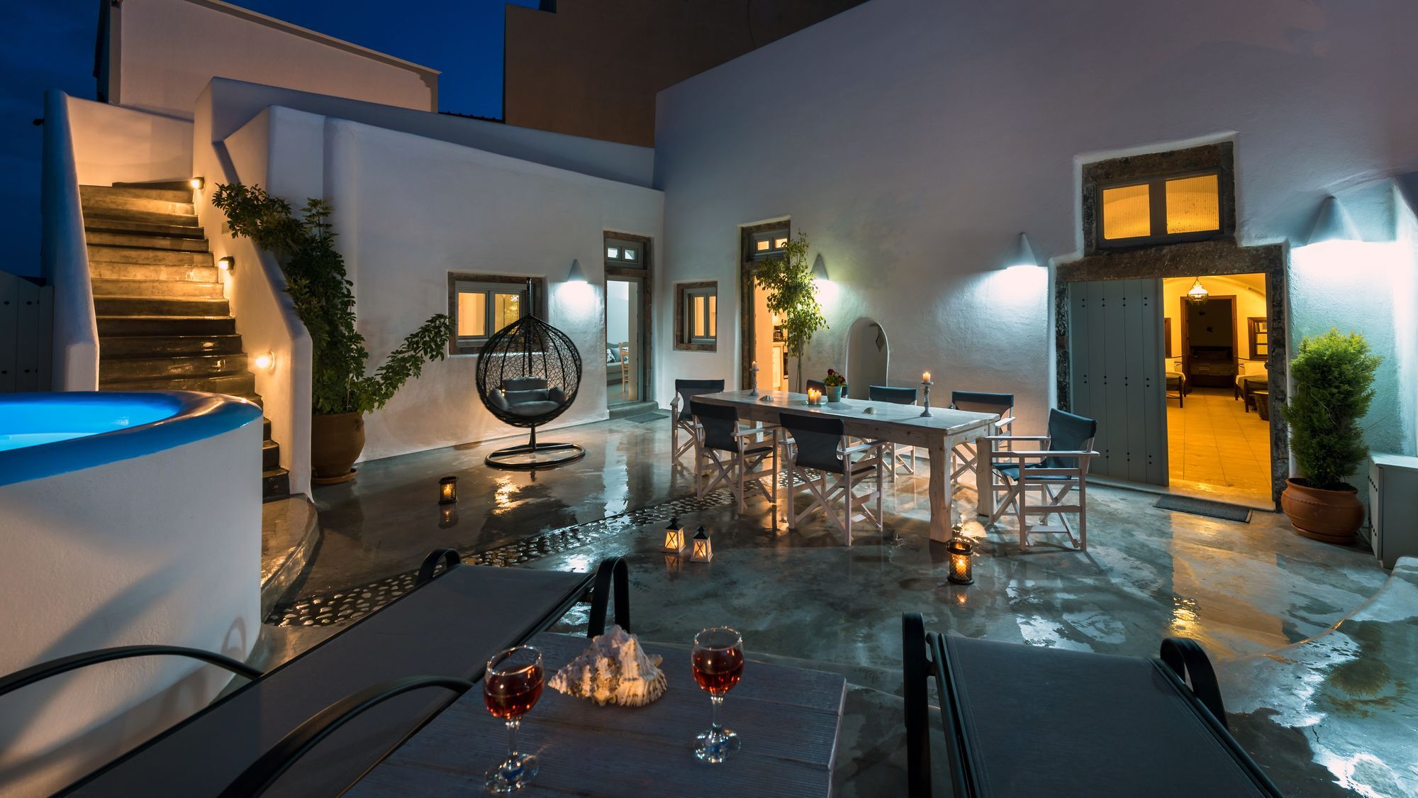 Nereids Villa Santorini Megalochori  Exteriör bild