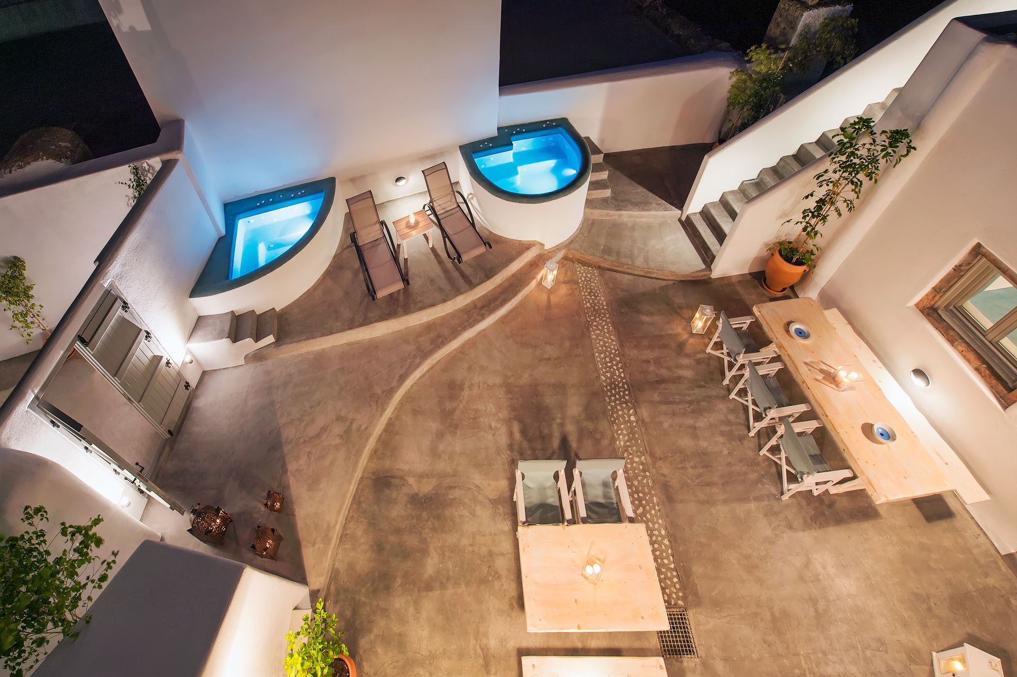Nereids Villa Santorini Megalochori  Exteriör bild