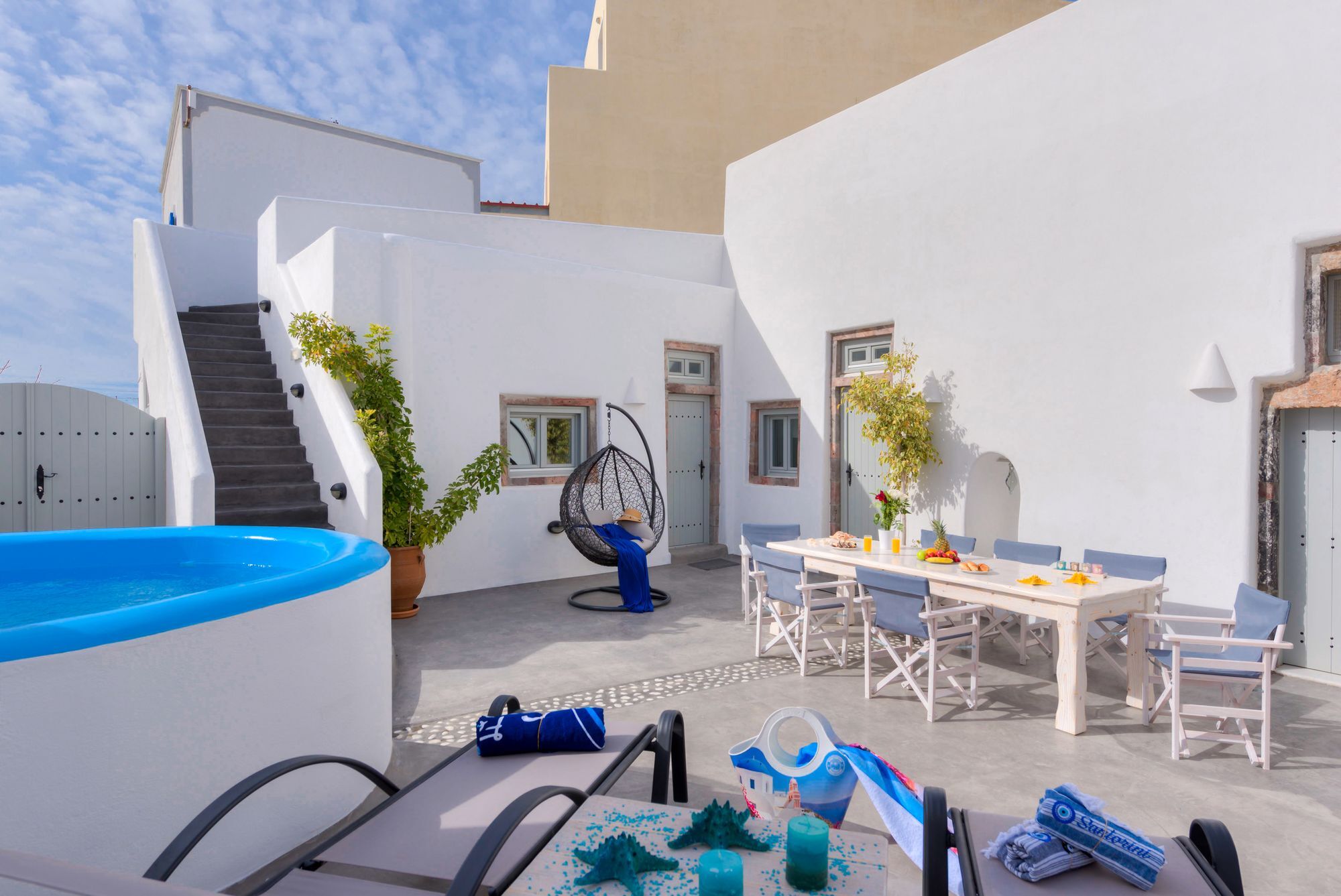 Nereids Villa Santorini Megalochori  Exteriör bild