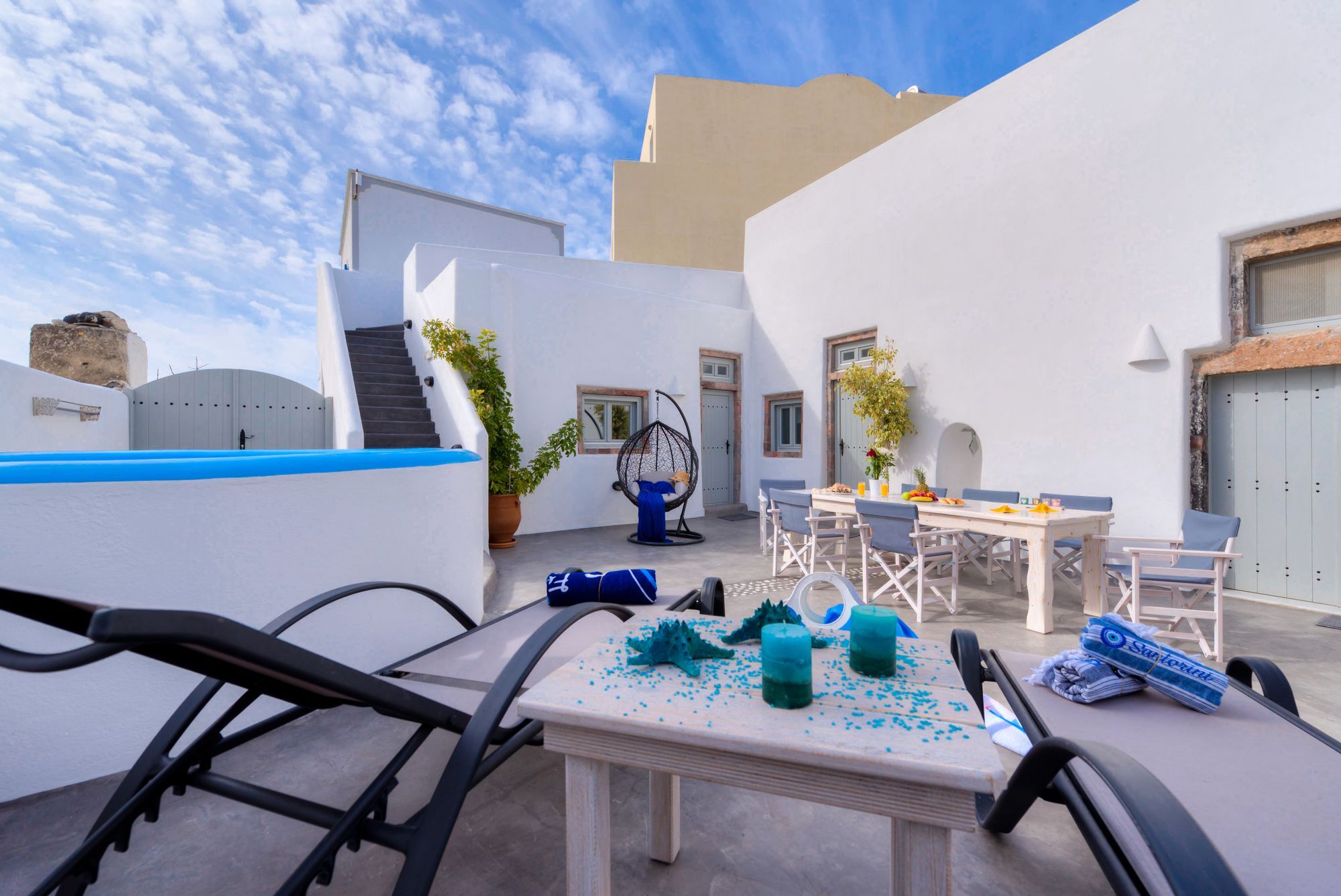 Nereids Villa Santorini Megalochori  Exteriör bild