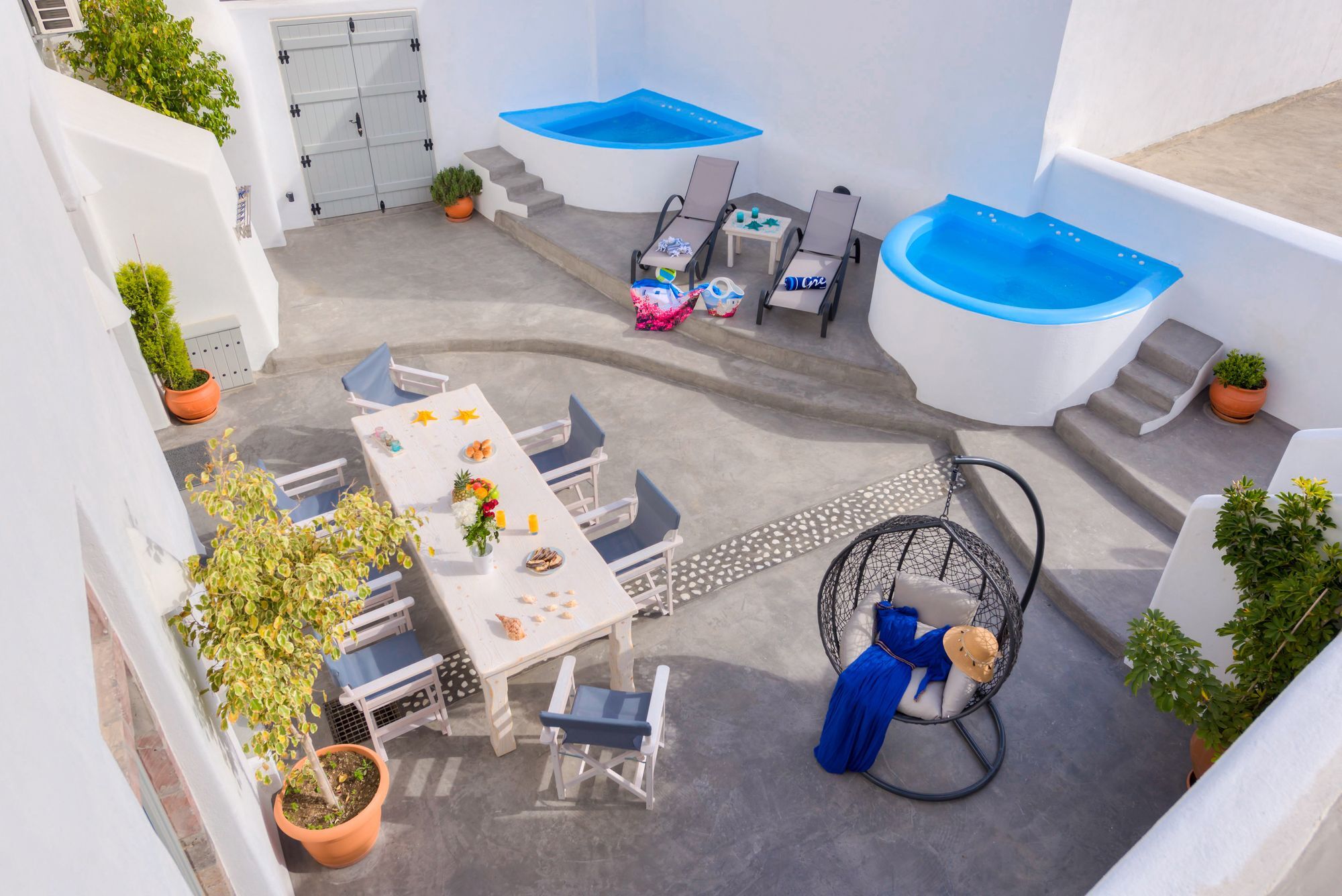 Nereids Villa Santorini Megalochori  Exteriör bild