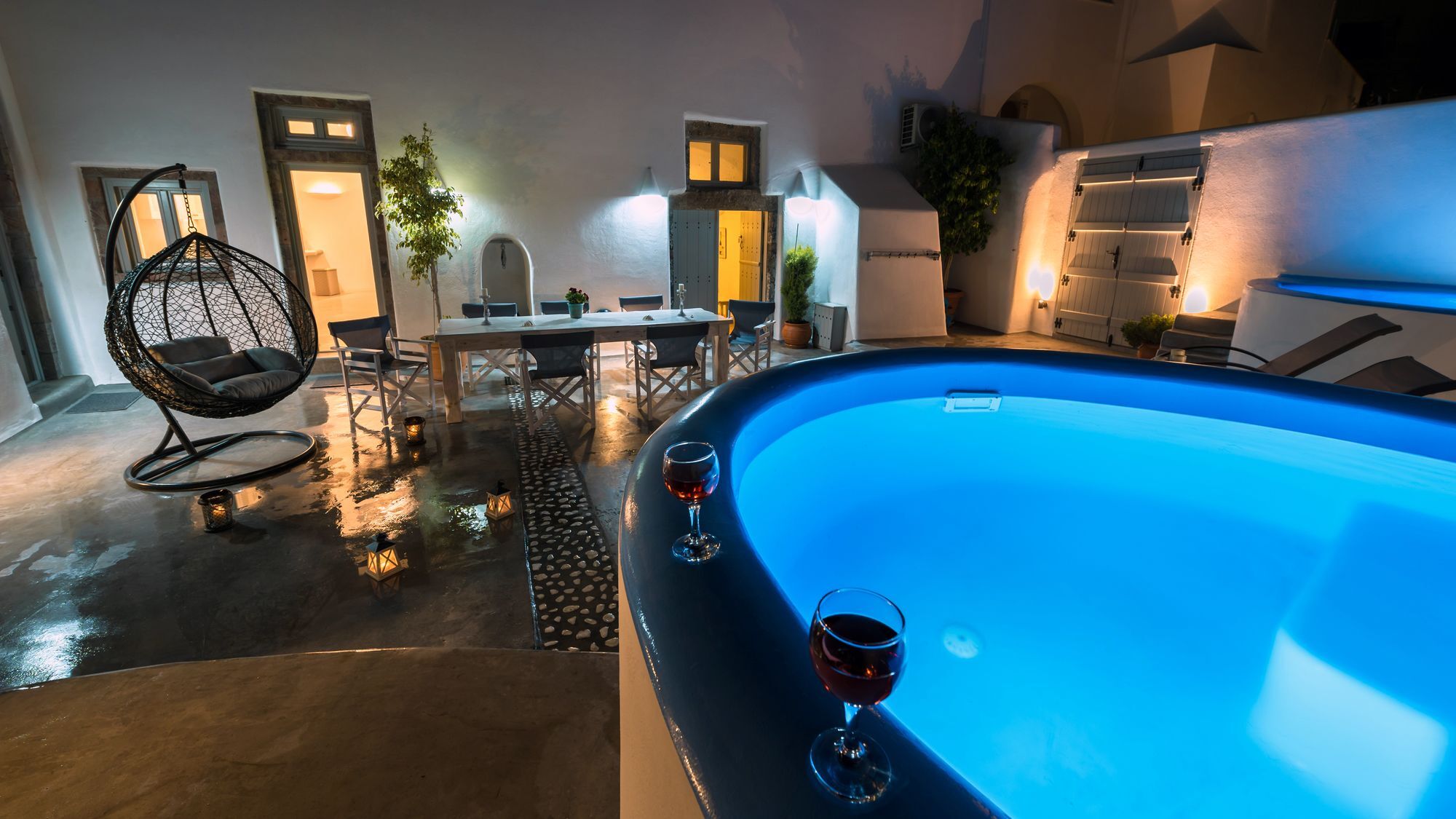 Nereids Villa Santorini Megalochori  Exteriör bild